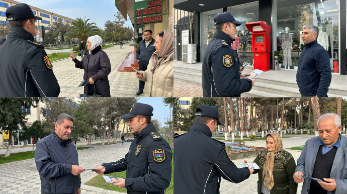 Polis bu ərazilərdə erkən nikah və zorakılığa qarşı vətəndaşları maarifləndirir   - FOTO