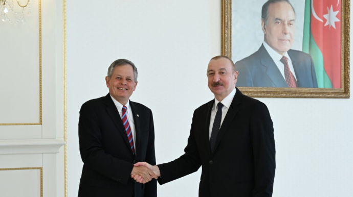 Prezident Stiv Deynsi qəbul etdi   - YENİLƏNİB - FOTO