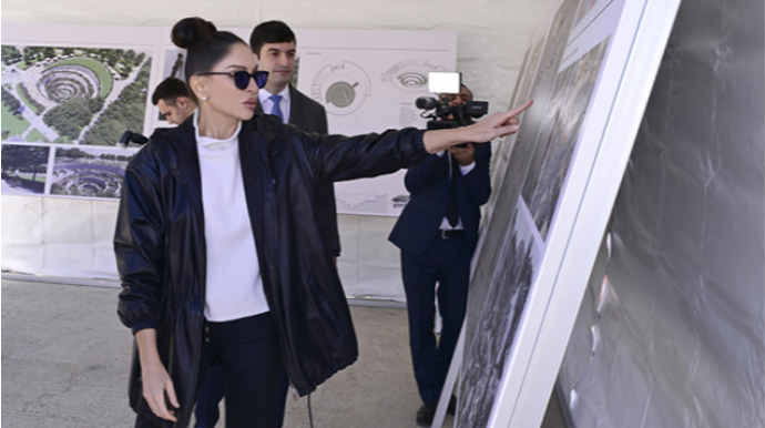 Birinci vitse-prezident Gəncə Memorial Kompleksində - FOTO 