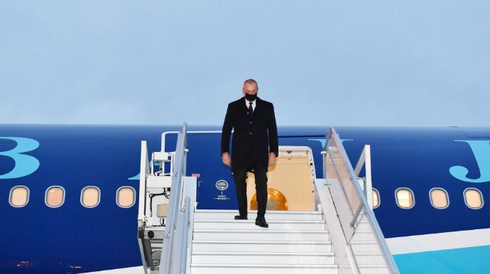 Prezident İlham Əliyev Brüsselə səfər edib