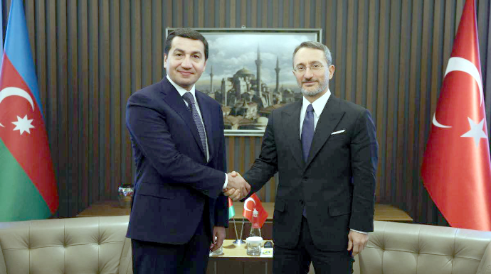 Hikmət Hacıyev Fəxrəddin Altunla görüşüb - FOTO 