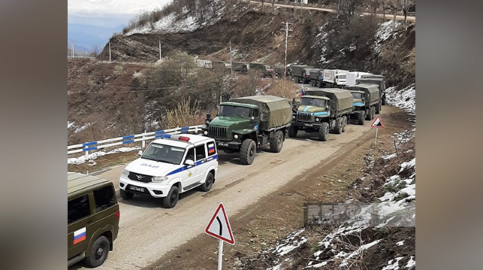Xankəndi-Laçın yolunda sülhməramlıların avtomobilləri maneəsiz keçib   - YENİLƏNİB
