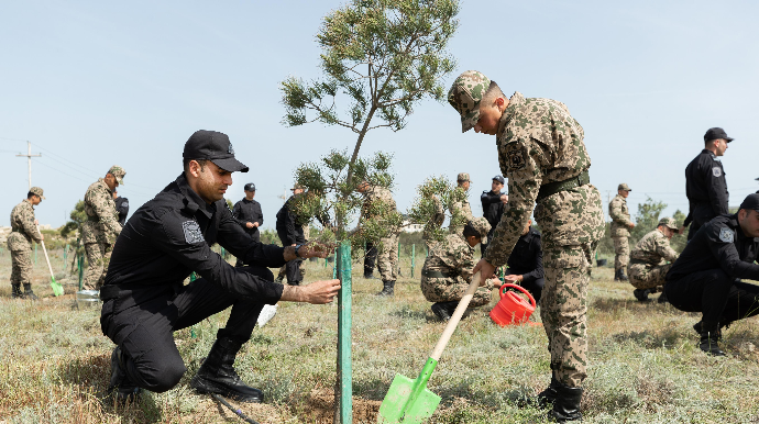 DİN-in əməkdaşları Ulu Öndərin ildönümü ilə əlaqədar aksiyası keçirdi - FOTO - VİDEO