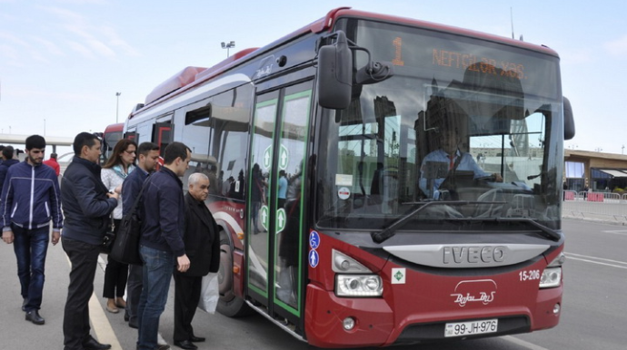 Son bir ayda marşurut avtobuslardan 50 milyon dəfə istifadə olunub  - VİDEO