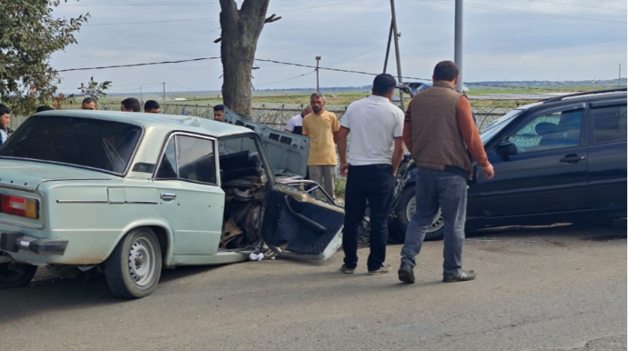 Cəlilabadda yol qəzası baş verib,  xəsarət alanlar var - FOTOLAR 