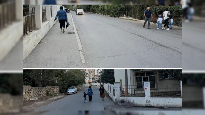 Bakıda bu məktəbin şagirdləri təhlükəli yoldan istifadə edirlər - FOTO - VİDEO 