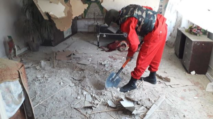 Ermənilərin ərazilərimizə atdığı aviabomba və raketlər aşkarlandı - FOTO 