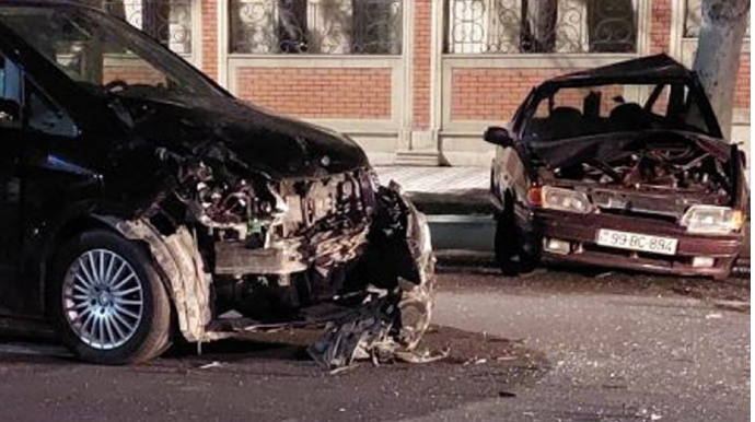 Gəncədə yol qəzasında 1 nəfər xəsarət alıb  - FOTO