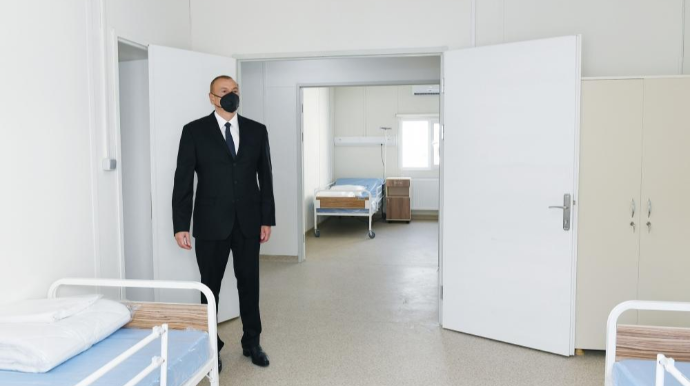 Prezident İlham Əliyev İsmayıllıda modul tipli xəstəxananın açılışında iştirak edib