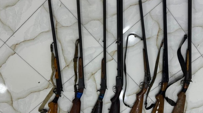 Biləsuvar sakinlərindən silahlar GÖTÜRÜLDÜ 