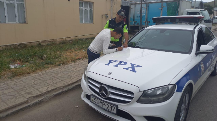 Goranboyda qaydaları pozan sürücülər məsuliyyətə cəlb olundu - FOTO