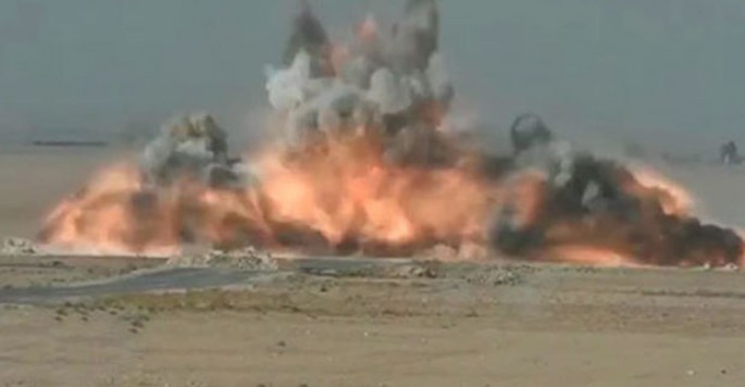 İŞİD-in kamikadze-avtomobili belə məhv edildi – VİDEO