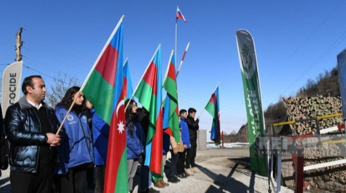 Laçın-Xankəndi yolundan indiyə qədər RSK-ya məxsus 10 yük avtomobili keçib  - FOTO - YENİLƏNİB