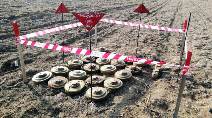 Azad olunan ərazilərdən 30 mina aşkarlandı