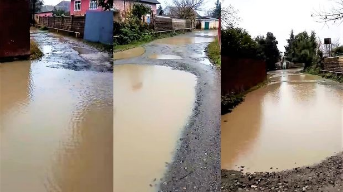 Astara sakinlərinin yol problemi: “Küçələr cəhənnəmi xatırladır” - FOTO 