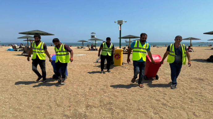 Çimərliklərdə təxirəsalınmaz tədbirlər görülür - FOTO