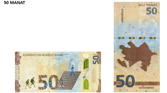 50 manatlıq dünyanın ən yaxşı yeni banknotu seçildi - FOTO