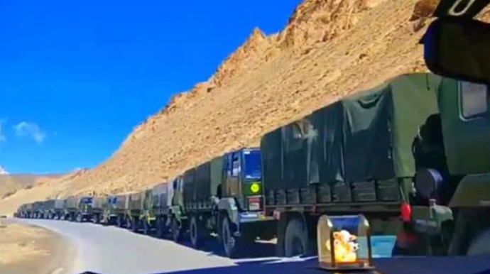 Hindistanın Çinə qarşı hərbi hazırlıq görüntüləri yayıldı  - VİDEO