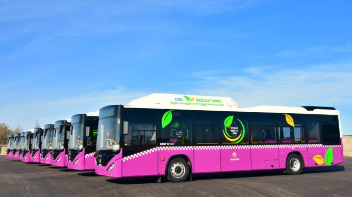 “Xaliq Faiqoğlu” şirkətinin aldığı 120 ədəd CNG avtobusları Bakıya gətirilir - FOTO 