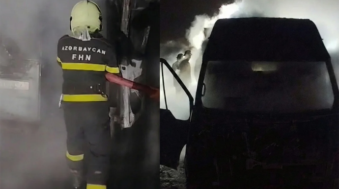 FHN əməkdaşlarının hadisədən bir neçə dəqiqə əvvəl çəkilmiş görüntüsü - VİDEO