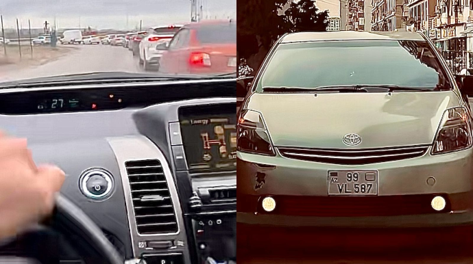 Əks yola çıxan sürücü videosunu çəkib özünü “TikTok”da ifşa etdi - VİDEO