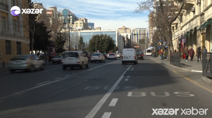  Bakı Nəqliyyat Agentliyi yanlış çəkilmiş avtobus zolağını niyə ləğv etmir?  - VİDEO 