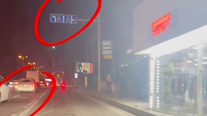 Xətaidə ziddiyyətli küçə:  Nişan qadağan edir, yoldakı oxlar icazə verir  - VİDEO