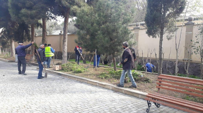 Xəzər rayonunda dezinfeksiya işləri aparılıb  - FOTO