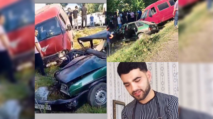 Toydan qayıdan nişanlı gənc dəhşətli qəzada öldü   - VİDEO