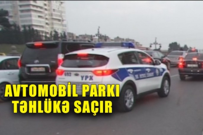 Avtomobil parkı sözün əsl mənasında təhlükə saçır - VİDEO