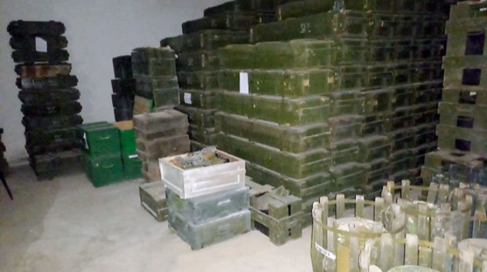 Ermənilərin silah anbarı kimi istifadə etdikləri obyekt aşkar edilib - FOTO