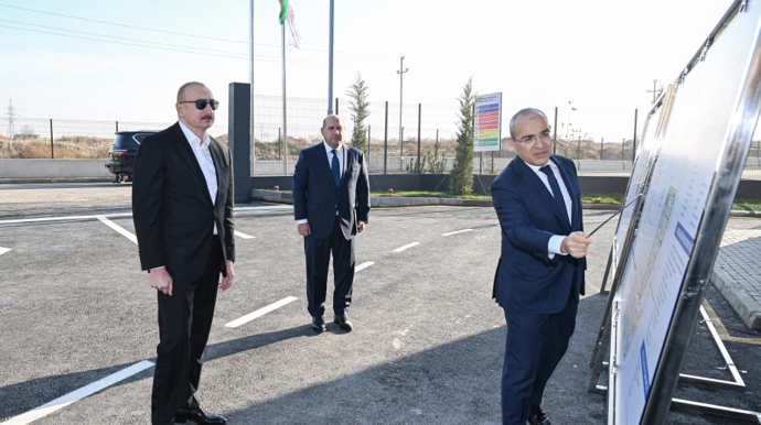 Prezident Ağdamda açılışda - FOTO  - YENİLƏNİB