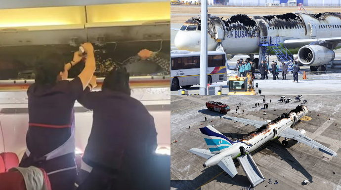 Poverbank təyyarəni bu vəziyyətə saldı – QAYDA DƏYİŞİR  - FOTO