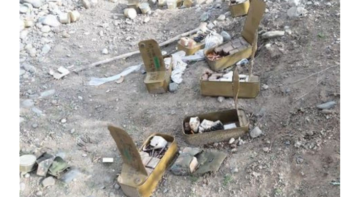 В Агдамском районе обнаружены боеприпасы, брошенные армянами  - ФОТО