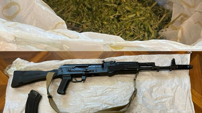 Xızı polisi silahlı şəxs və yarım kiloqrama yaxın narkotik aşkar edib 