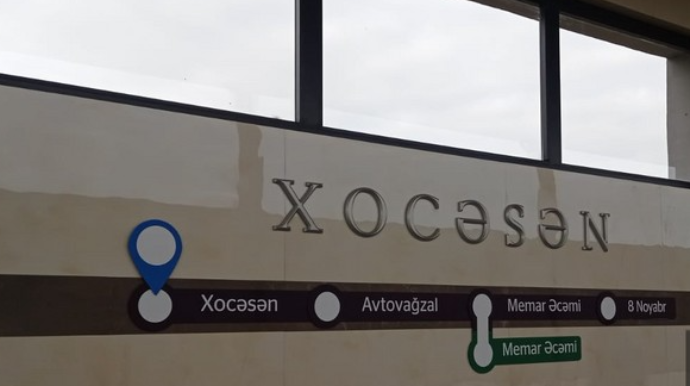 Metronun “Xocəsən” stansiyasında gündəlik daşınan sərnişin sayı açıqlanıb 
