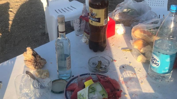 Bakıda çimərliyi çirkləndirənlər cərimələndi - FOTO