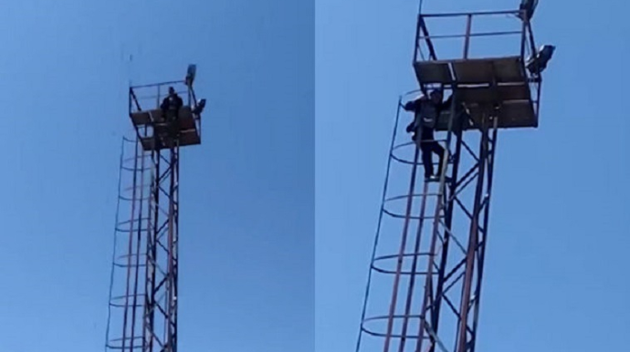 Xilasedicilər Bakıda intihara cəhdin qarşısını aldı  - VİDEO