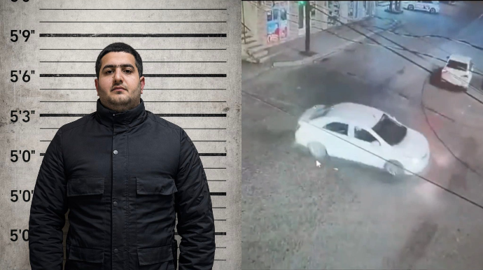 Abşeronda vəsiqəsi olmadan "ruçnoy" çəkən "avtoş" gənc həbs edildi - VİDEO