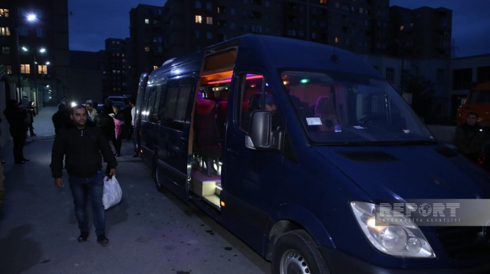 Füzuli şəhərinə növbəti köç karvanı yola salınıb 