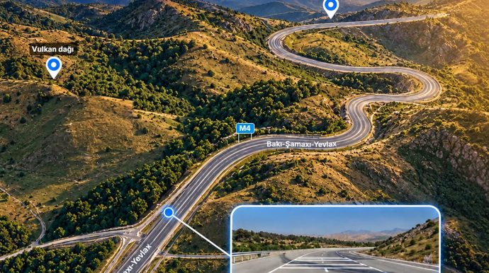 Bu yolda təhlükəsizlik üçün nişanlanma xətti çəkildi - FOTO