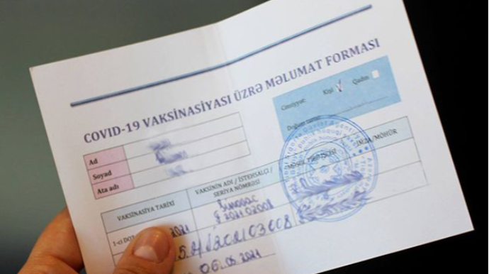 Vaksin olunmayıb, amma sertifikatı var - VİDEO