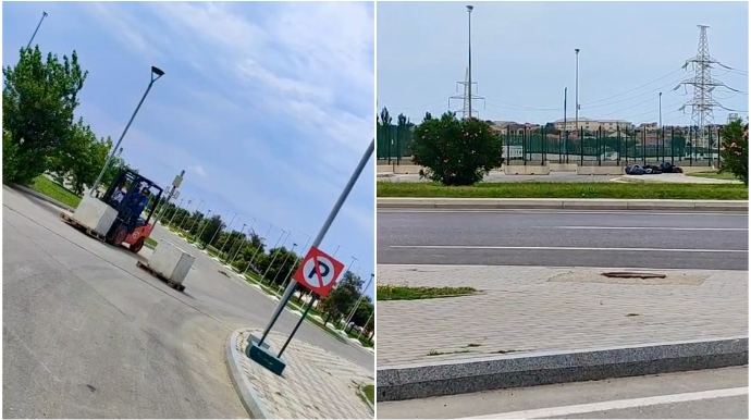 Olimpiya Stadionunun ətrafındakı yollar da bağlandı - Təlimçidən ETİRAZ - VİDEO