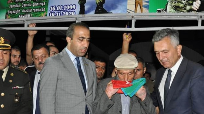 Şəhid gizir Məhəmməd Məmmədov Biləsuvarda torpağa tapşırılıb   - FOTO