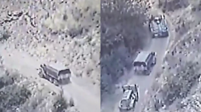 Separatçılar Qarabağda RSK-nın müşayiəti ilə qanunsuz hərbi yüklər daşıyırlar - VİDEO 