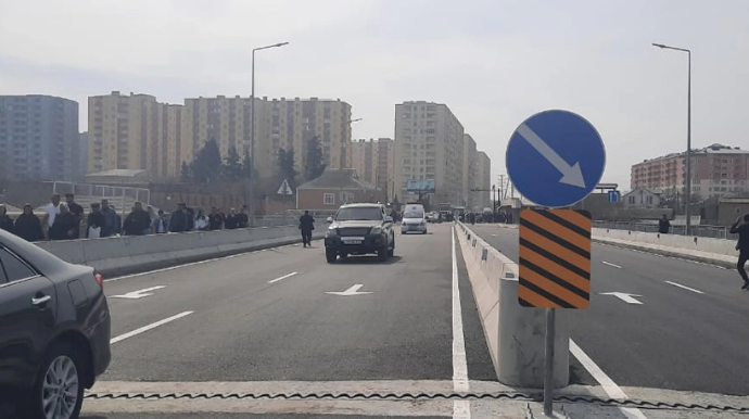 Sumqayıtla Sarayı birləşdirən körpü açıldı   - FOTO - VİDEO
