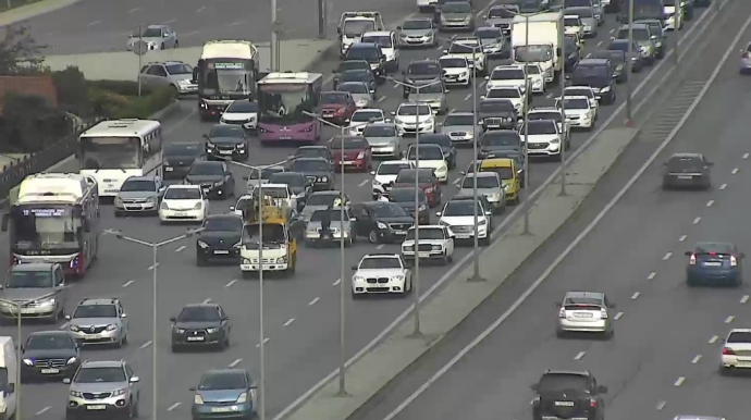 Avtovağzalın qarşısında QƏZA 