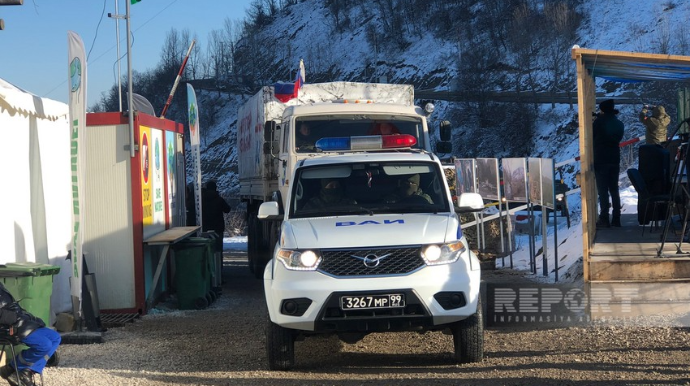 Laçına sülhməramlıların daha 9 avtomobili maneəsiz keçdi  - FOTO