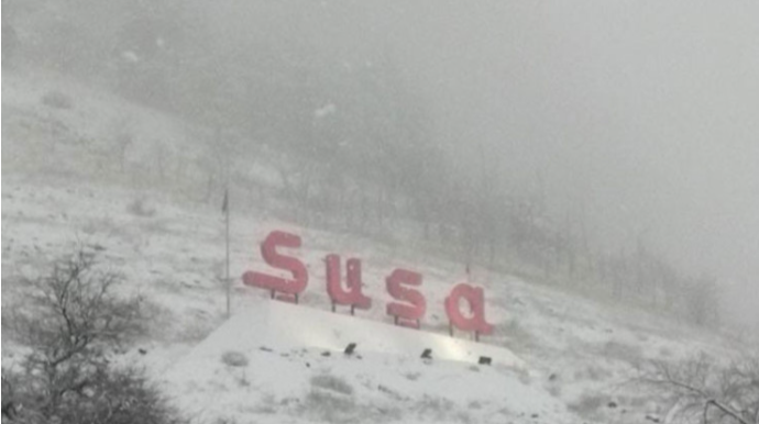 Şuşaya 10 sm qar yağıb: Yollarda təmizləmə işləri aparılır   - FOTO - VİDEO - YENİLƏNİB