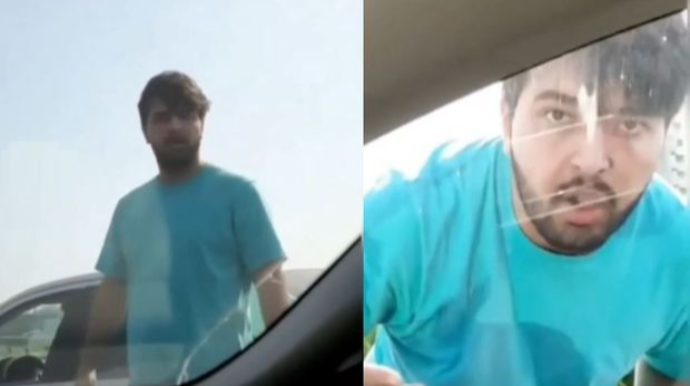 Bakıda iki sürücü arasında insident: Maşının önünü kəsərək təhqir etdi - ANBAAN VİDEO